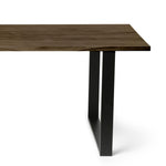 KASA Mesa de comedor de madera maciza. Acabado 