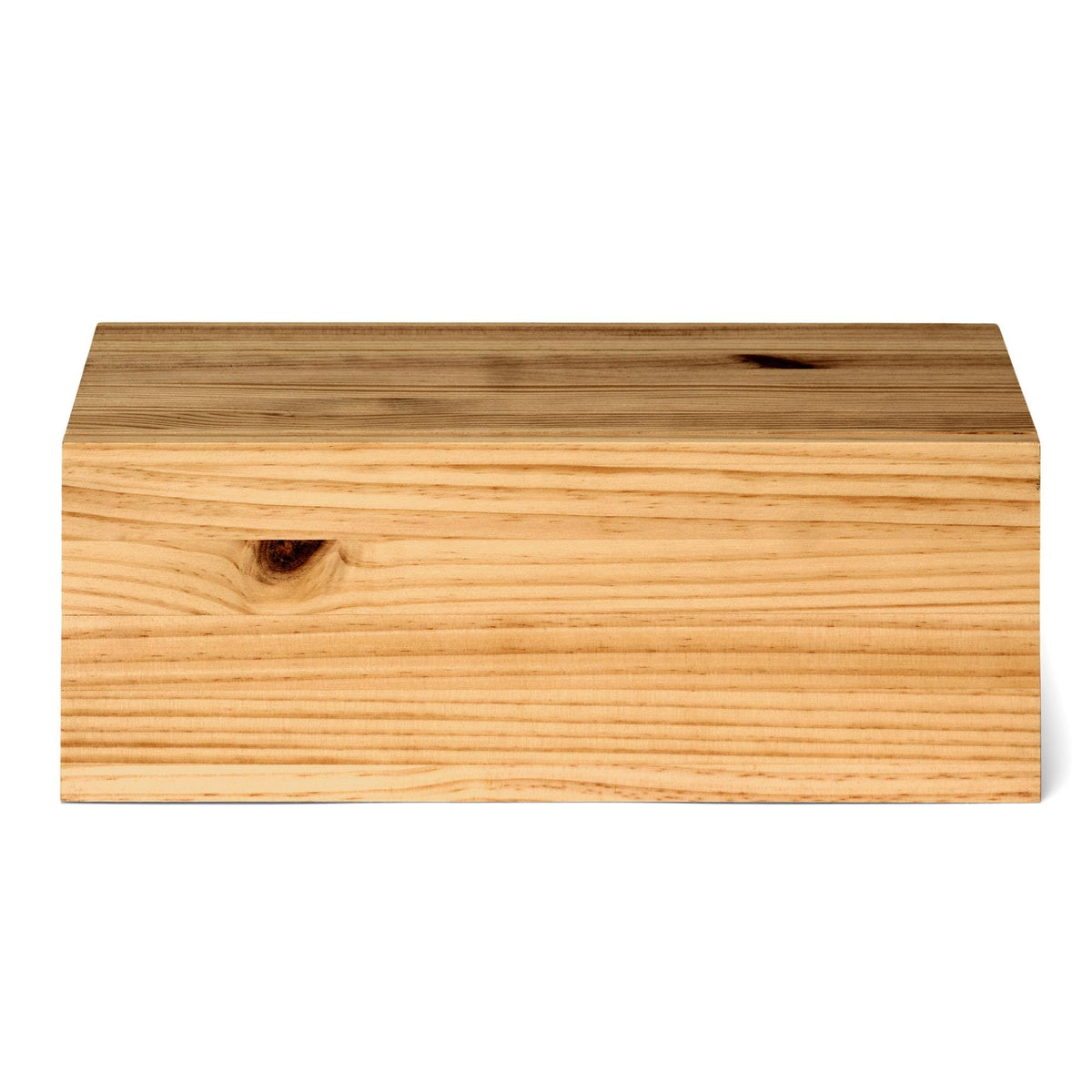 TONE Solid wood floating bedside table with drawer. "OAK" finish.
