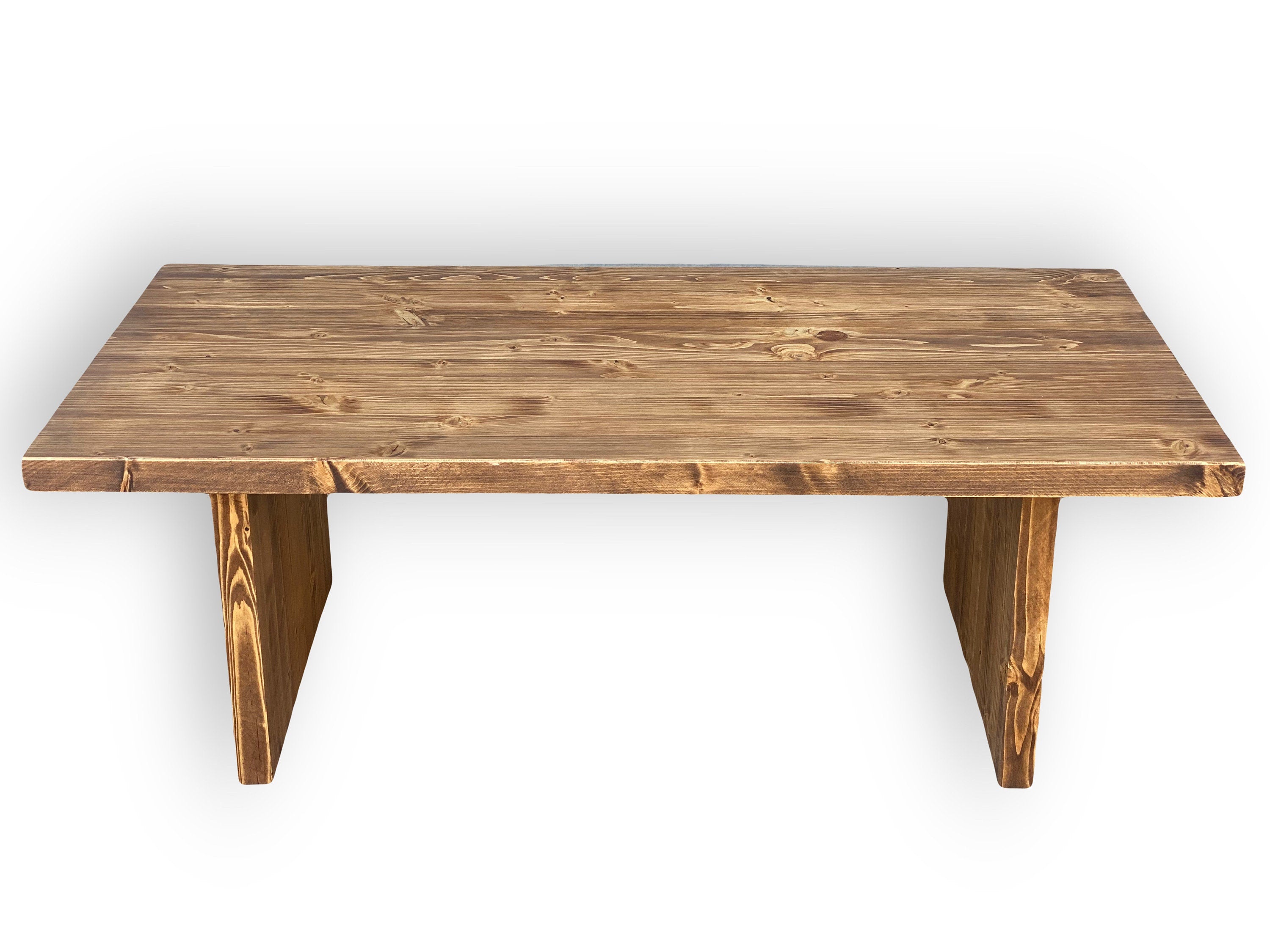 YOTEI Mesa de centro de madera maciza.