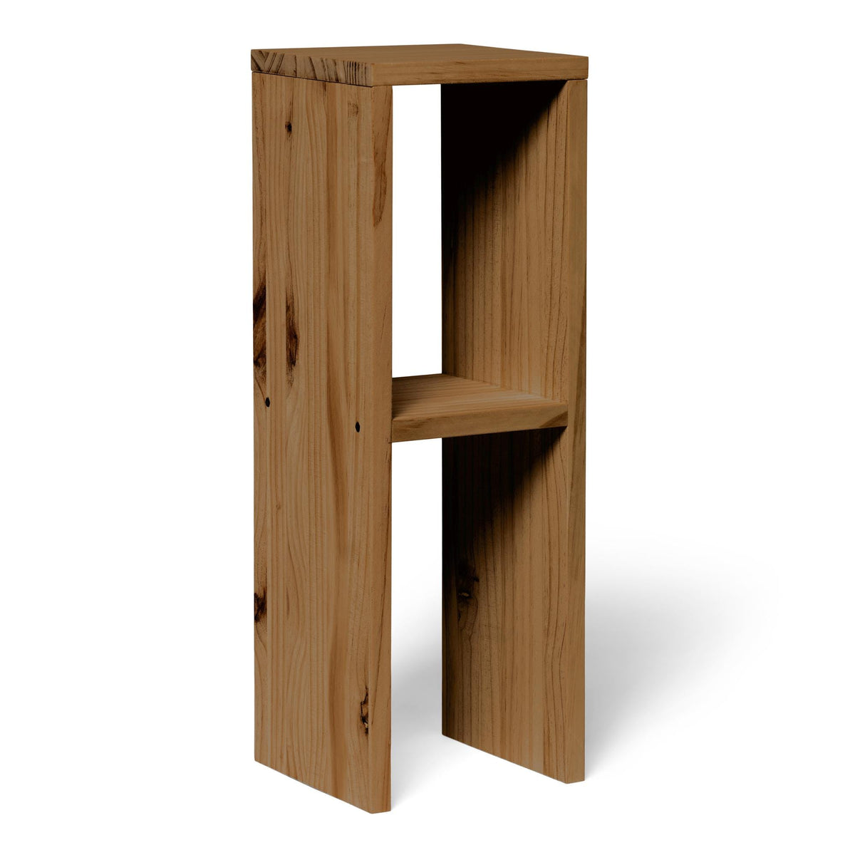 IWAKI Solid wood bedside table. "DARK" finish.