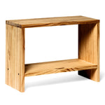 AKAISHI Table de nuit en bois massif. Acabado 