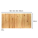 YARI Cabecero de madera maciza. Acabado 