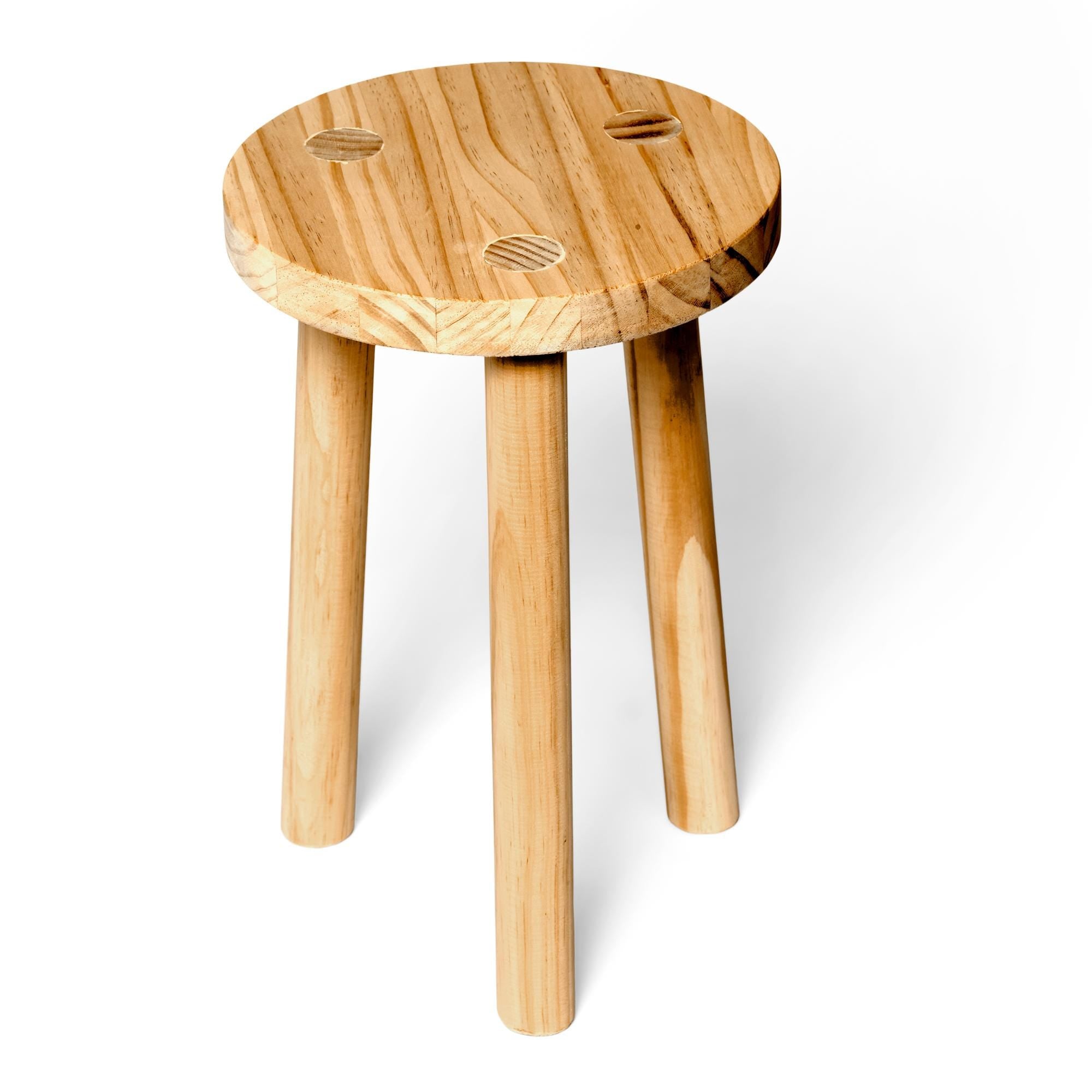 KARASAWA Taburete - Mesita de noche de madera maciza. Acabado "O A K".