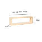 MIUNE Mueble para TV de madera maciza. Acabado 