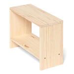 AKAISHI Table de nuit en bois massif. Acabado 