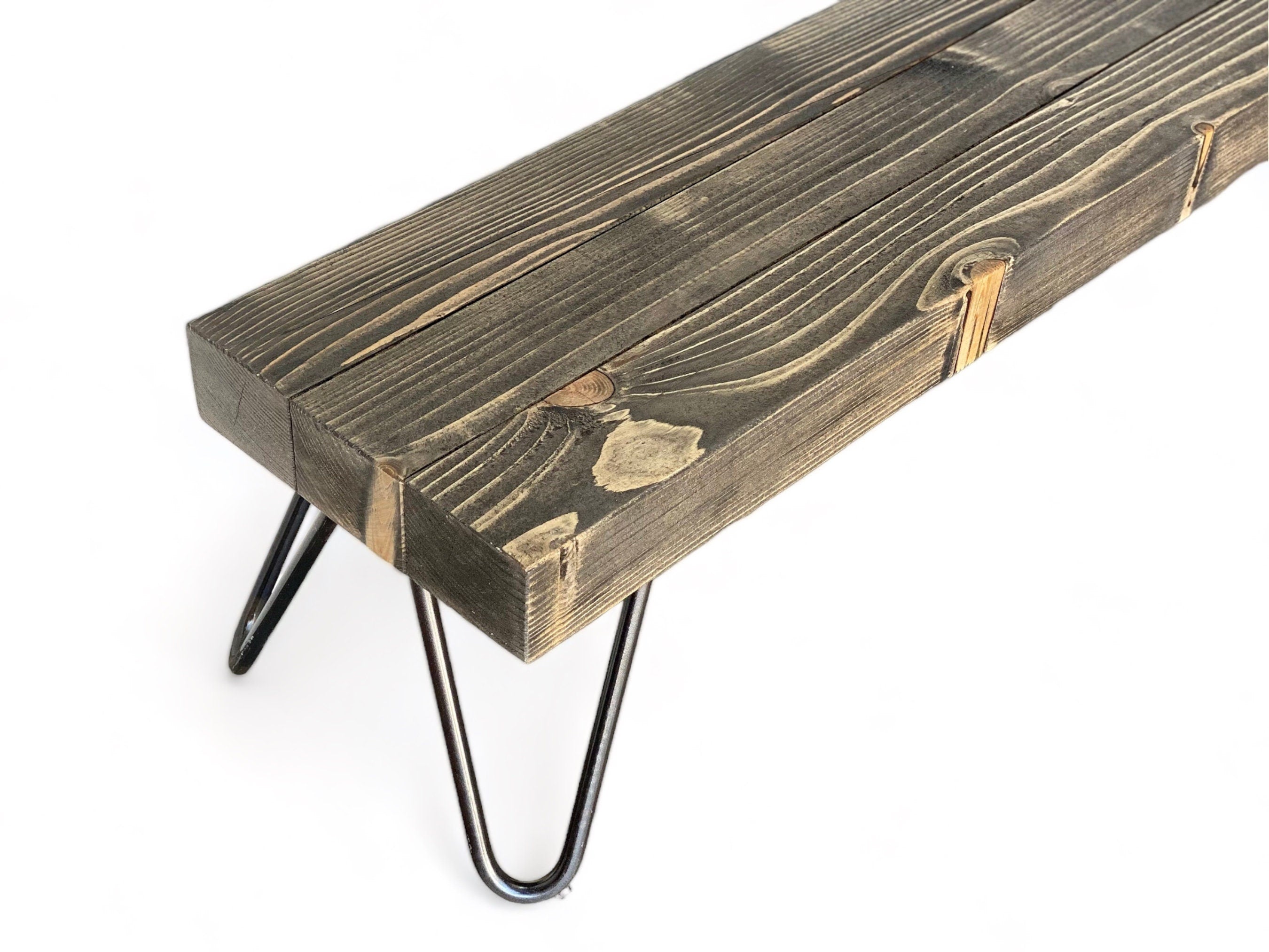 KITAKAMI Mueble para TV - Mesa de centro de madera maciza.