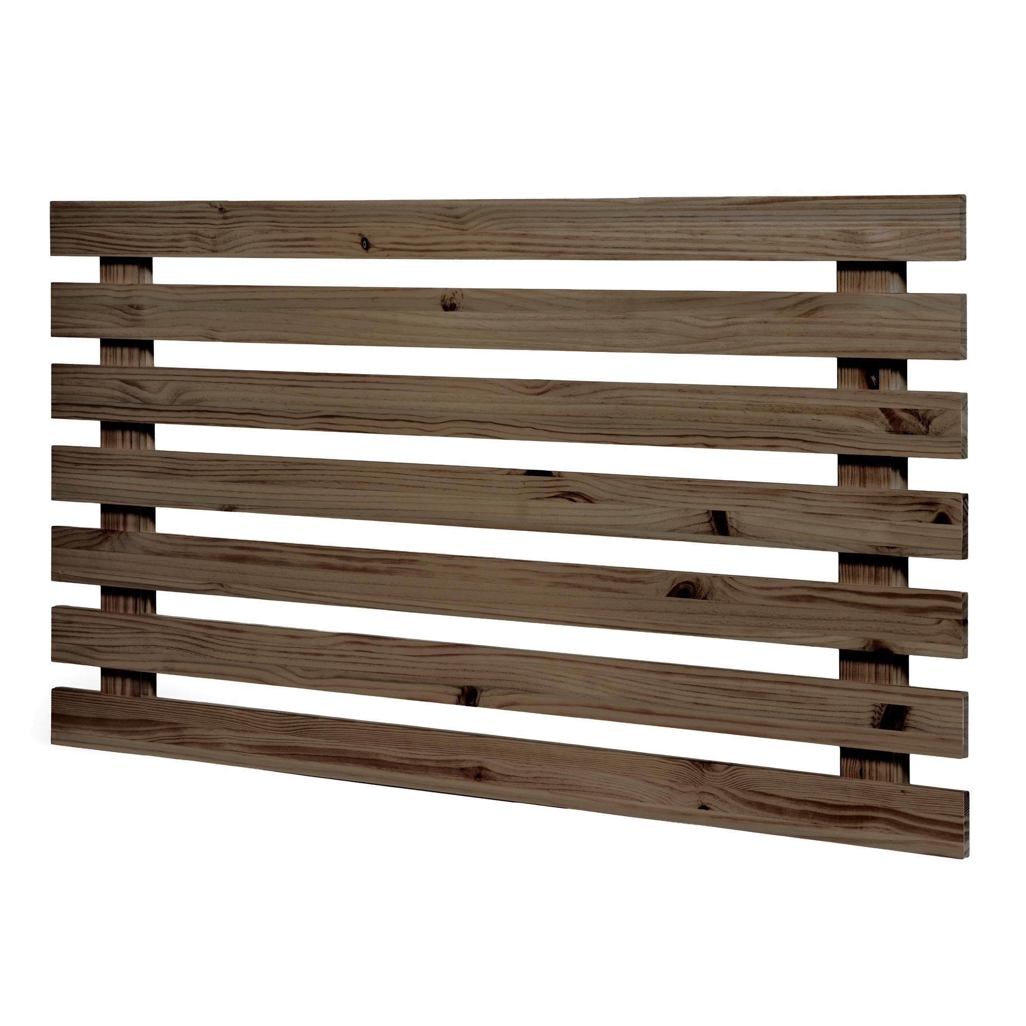 AINO Cabecero de madera maciza. Acabado "R A W  G R A Y".