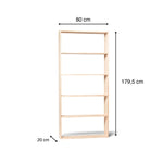 TSURUGI Estantería - Librería. Altura 179,5 cm. Acabado 