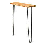 UTSUGI Consola - Recibidor de madera maciza con borde vivo. Acabado 