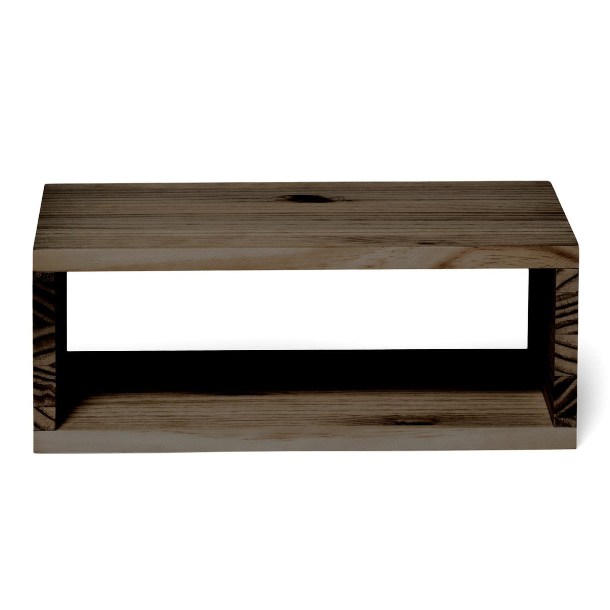 KINPU Solid wood floating bedside table. "RAWGRAY" finish.