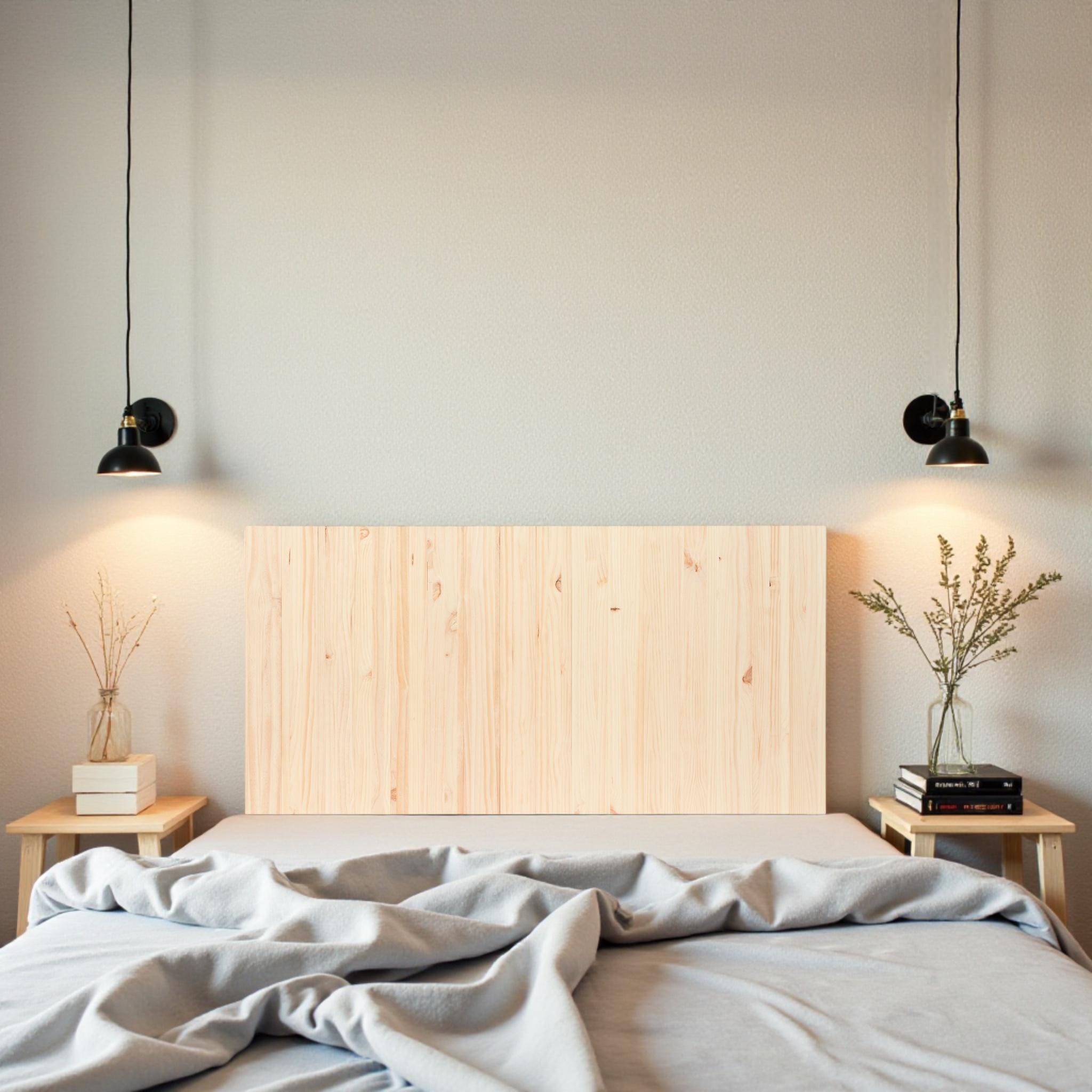 YARI Cabecero de madera maciza. Acabado "N A T U R A L".