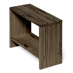 AKAISHI Table de nuit en bois massif. Accabado 