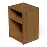 TEKARI Table de nuit en bois massif. Acabado 