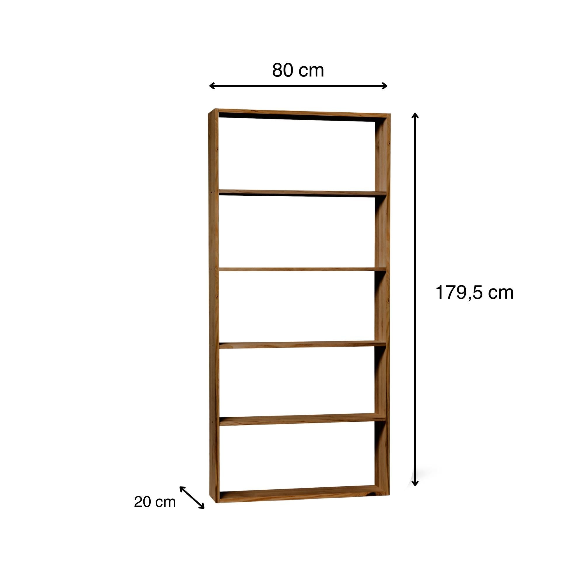 TSURUGI Estantería - Librería. Altura 179,5 cm. Acabado "D A R K"
