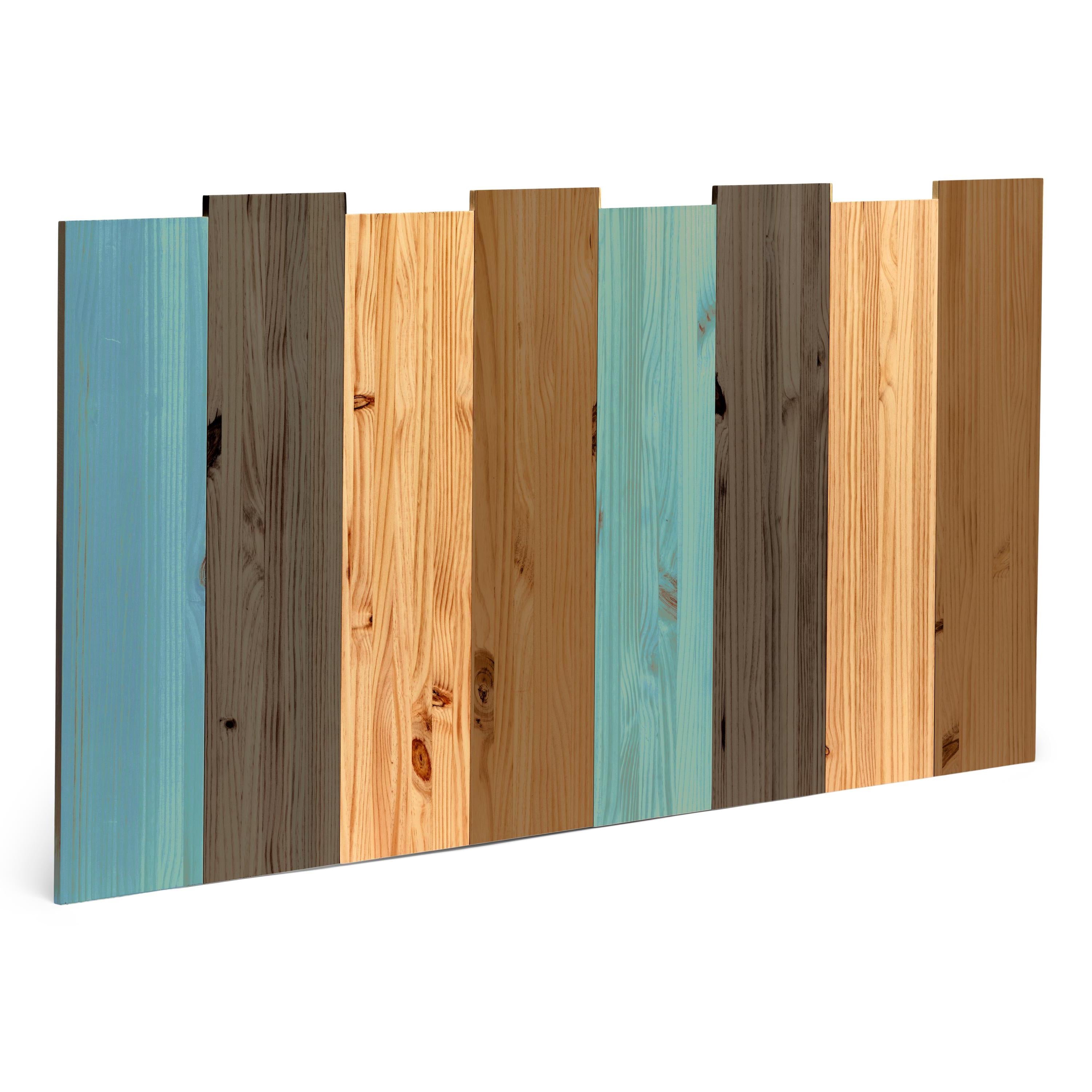 HAKU Cabecero de madera maciza. Acabado "C O L O R S".