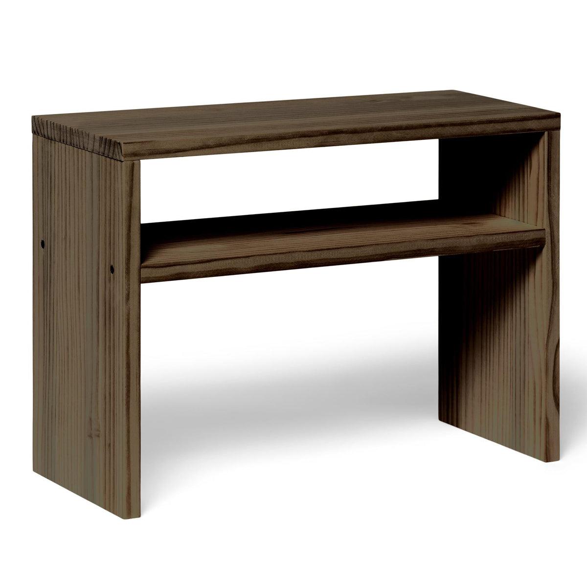 HOO Solid wood bedside table. "RAWGRAY" finish.