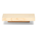 ONTAKE Mesita de noche flotante de madera maciza. Acabado 