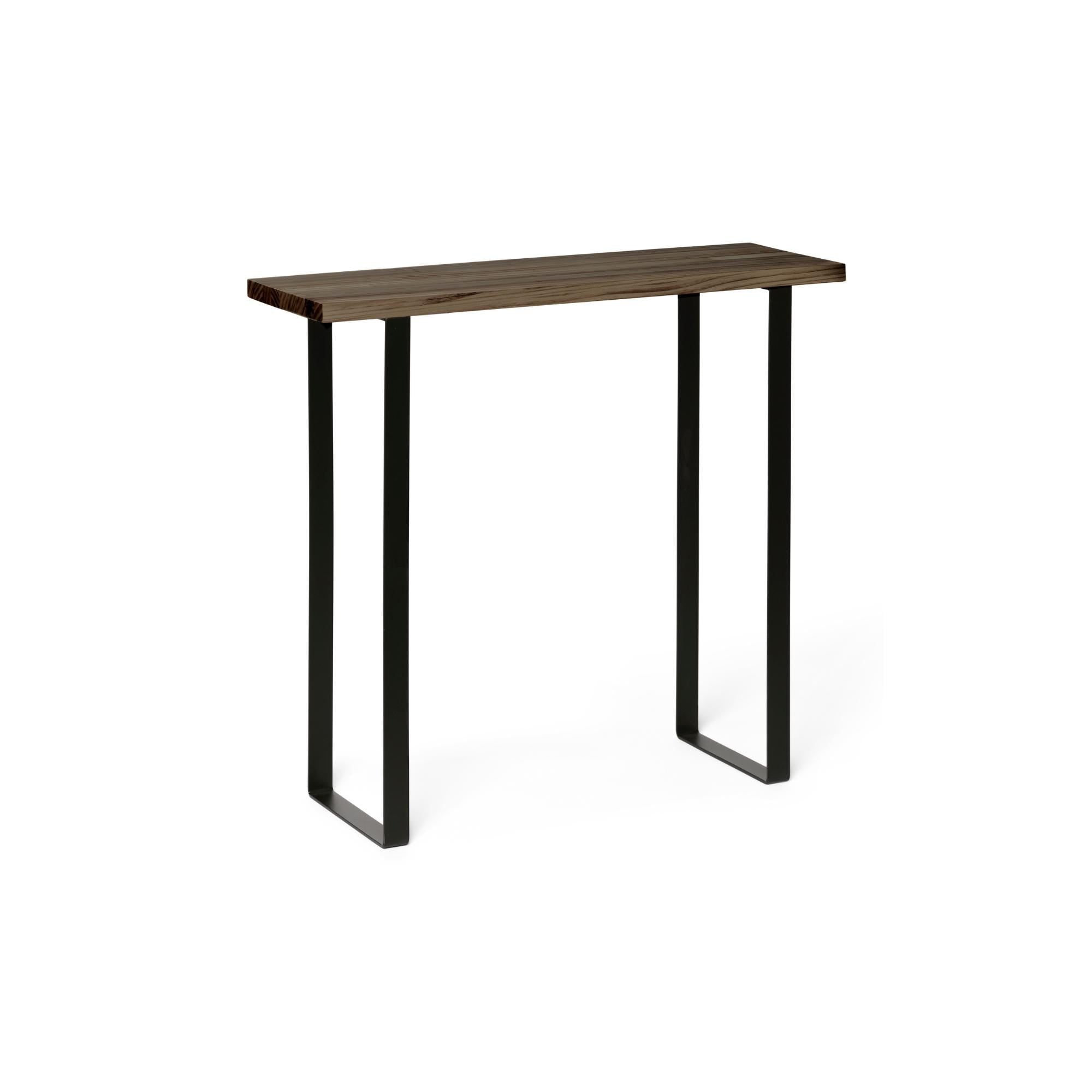 ARAKAWA Consola - Recibidor de madera maciza. Acabado "R A W  G R A Y".