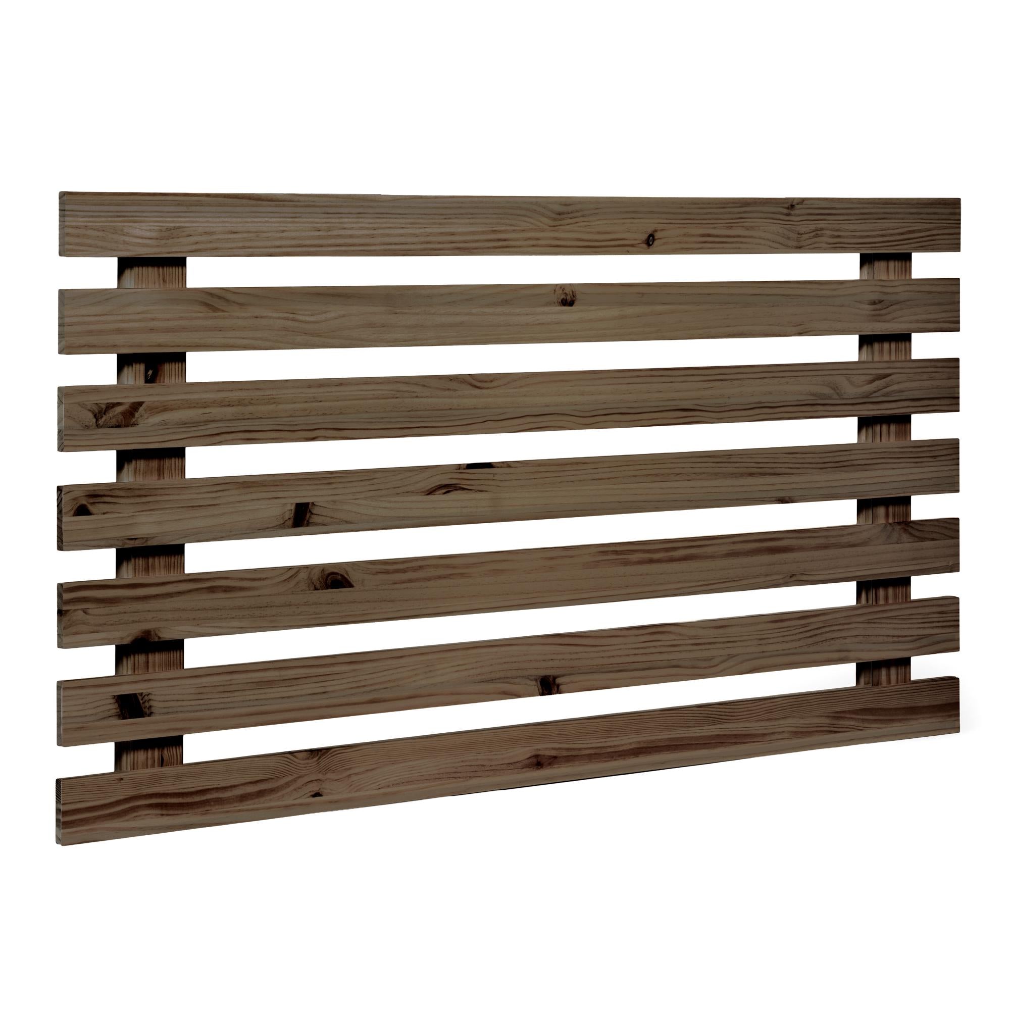 AINO Cabecero de madera maciza. Acabado "R A W  G R A Y".