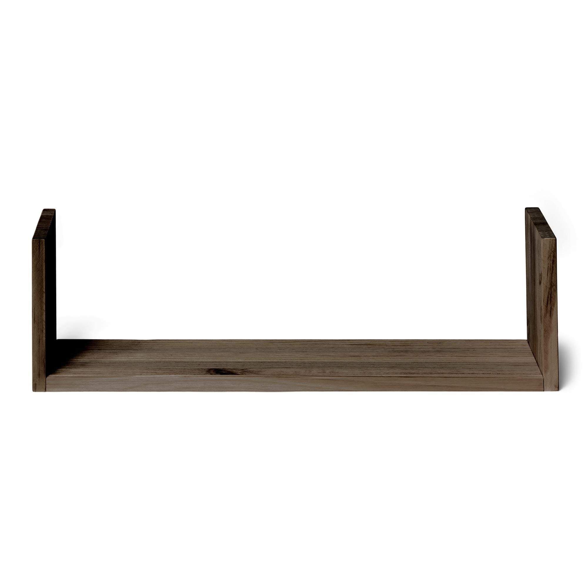 ISHIKARI Estante de madera maciza. Acabado "R A W  G R A Y".