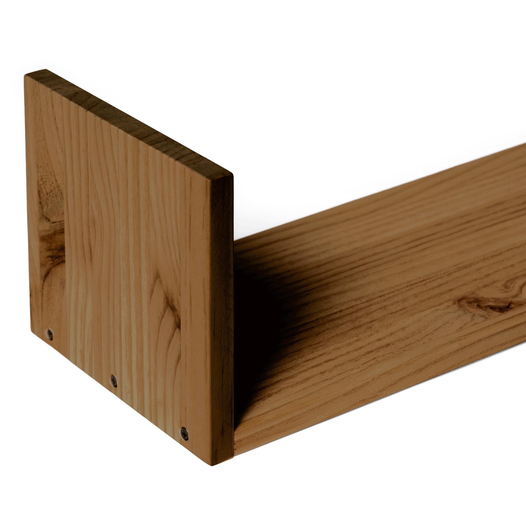 ISHIKARI Estante de madera maciza. Acabado "D A R K".