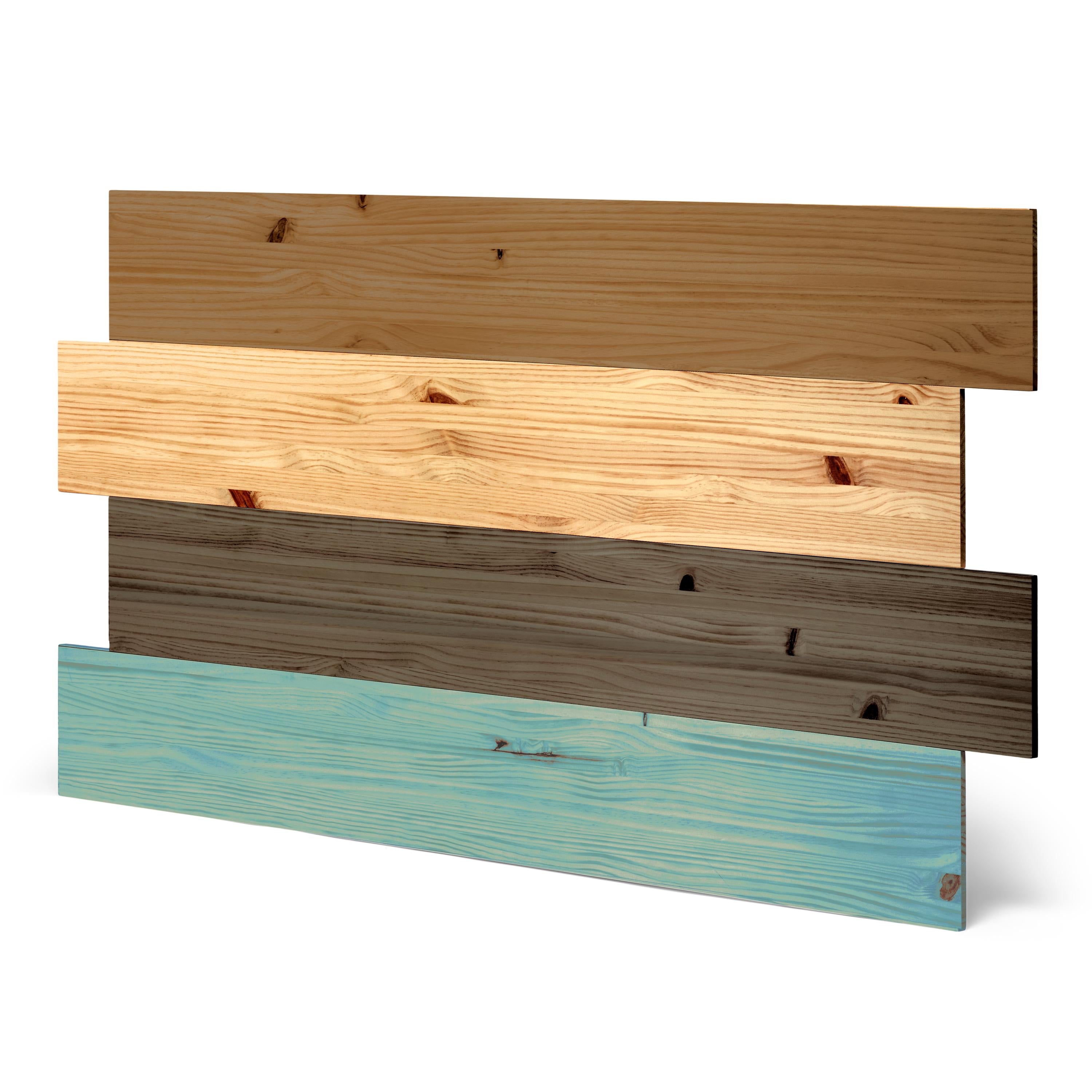 HIGASHI Cabecero de madera maciza. Altura: 80 cm. Acabado "C O L O R S".