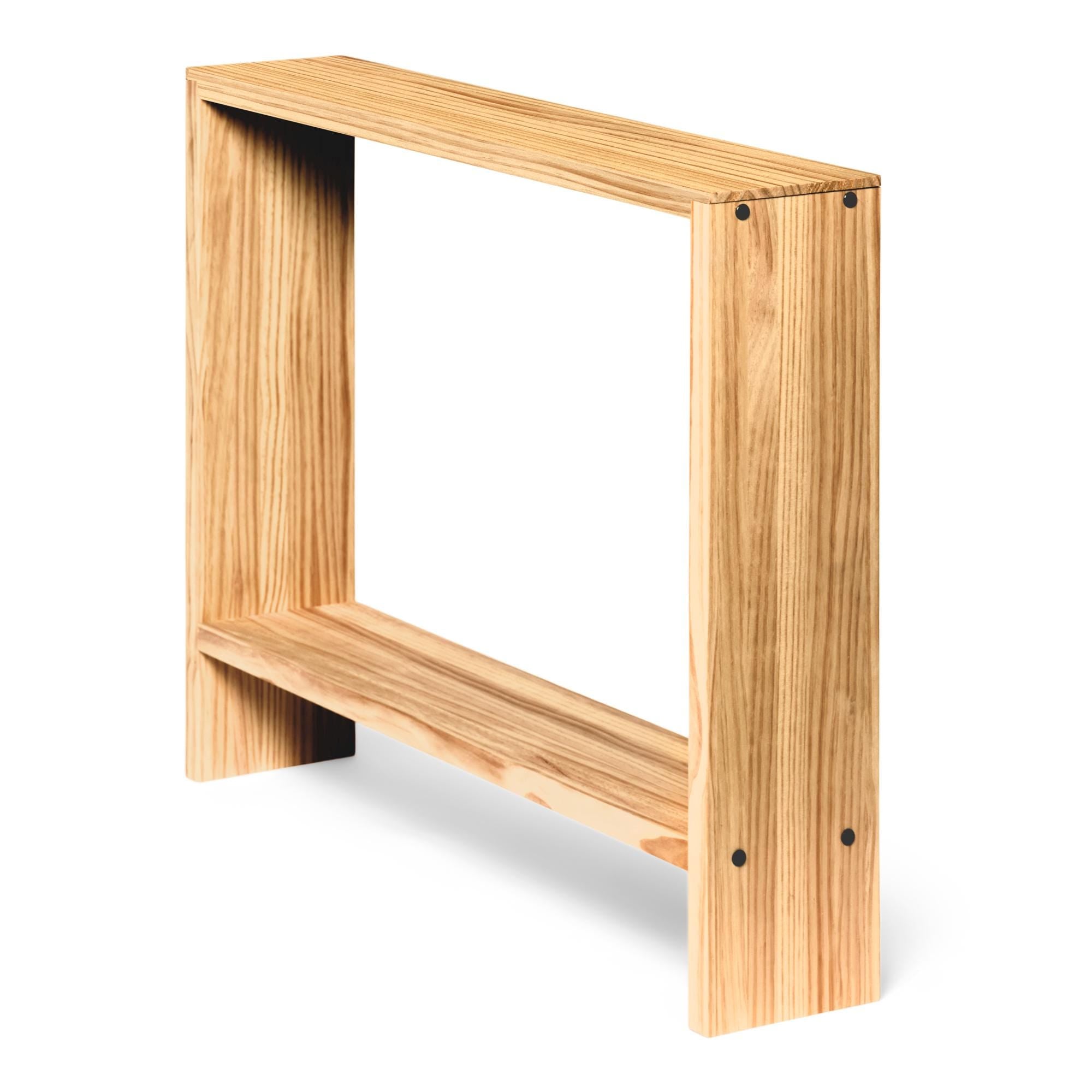 AGANO Consola - Recibidor de madera maciza. Acabado "O A K".