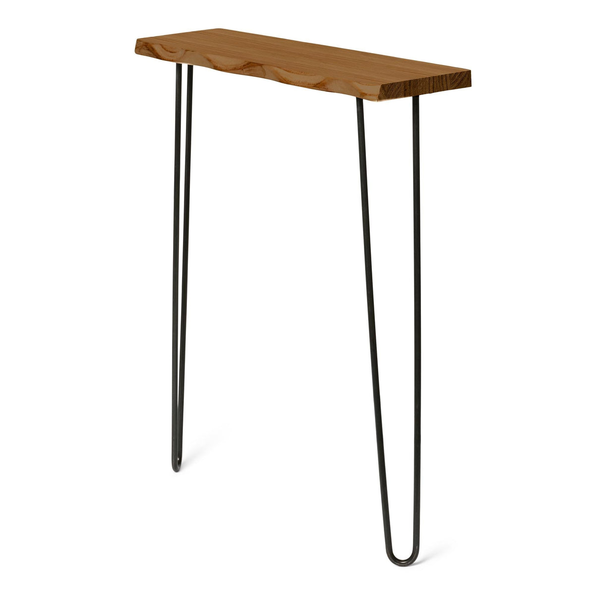 UTSUGI Console Table - Solid wood entryway table with live edge. "DARK" finish.