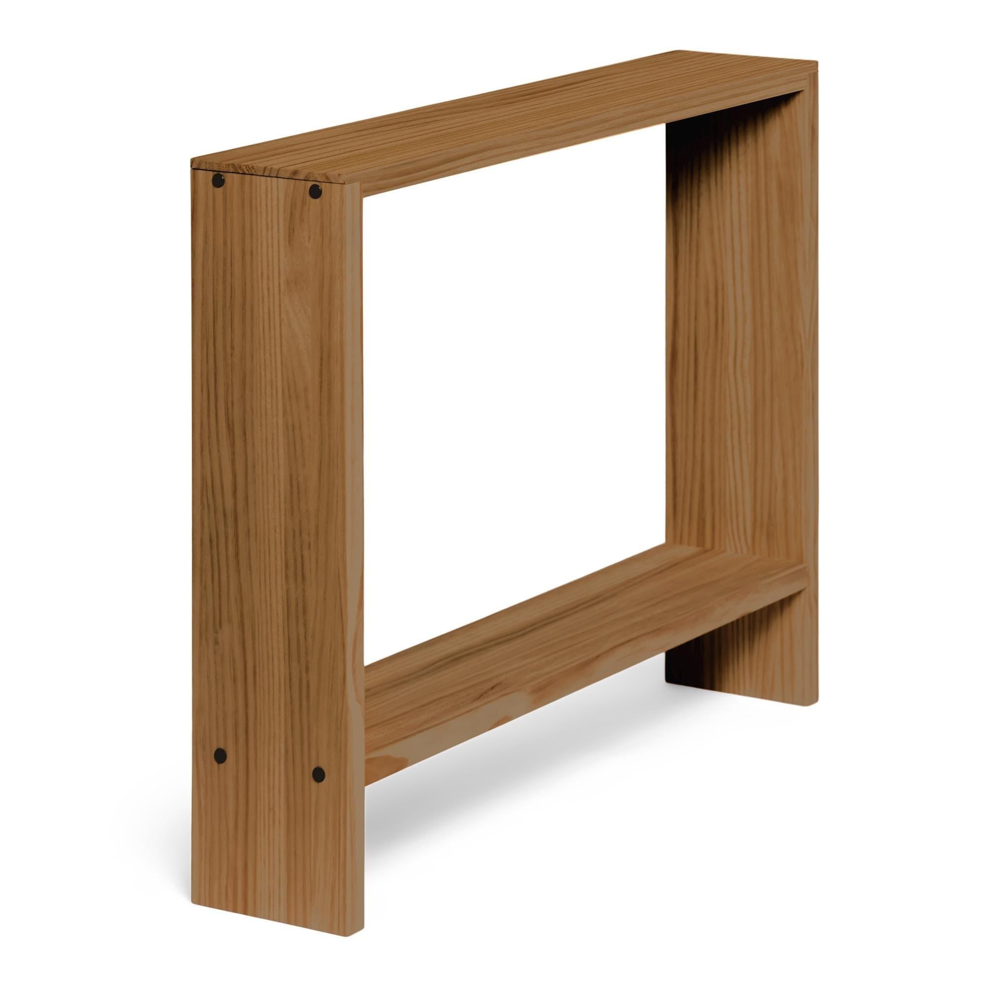 AGANO Consola - Recibidor de madera maciza. Acabado "D A R K".