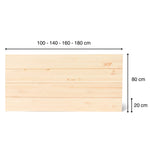 HIYORI Cabecero de madera maciza. Acabado 