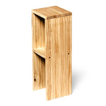 IWAKI Table de nuit en bois massif. Acabado 