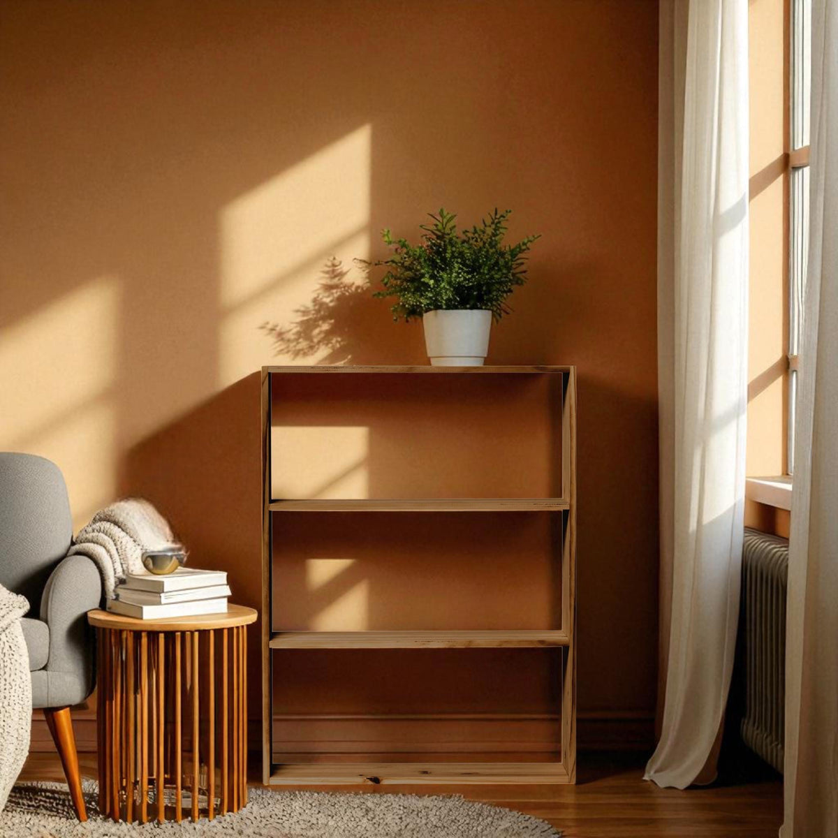 TSURUGI Estantería - Librería. Altura 106,5 cm. Acabado 