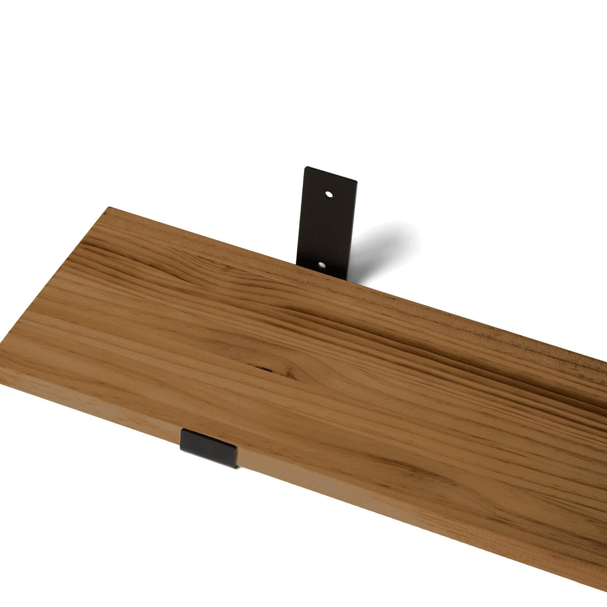 NAEBA Solid wood shelf. "DARK" finish.