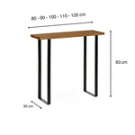 ARAKAWA Consola - Recibidor de madera maciza. Acabado 