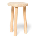 KARASAWA Taburete - Mesita de noche de madera maciza. Acabado 