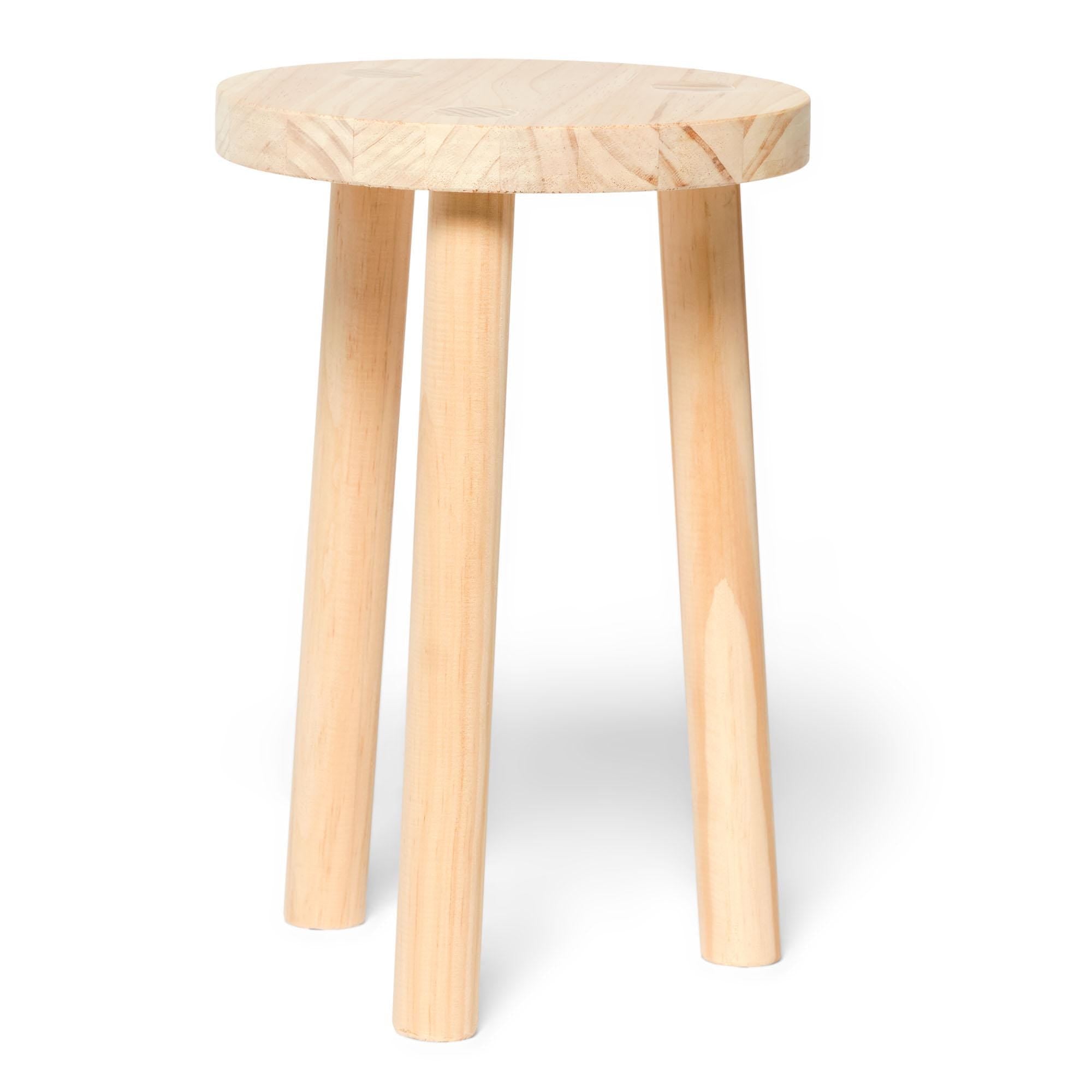 KARASAWA Taburete - Mesita de noche de madera maciza. Acabado "N A T U R A L".