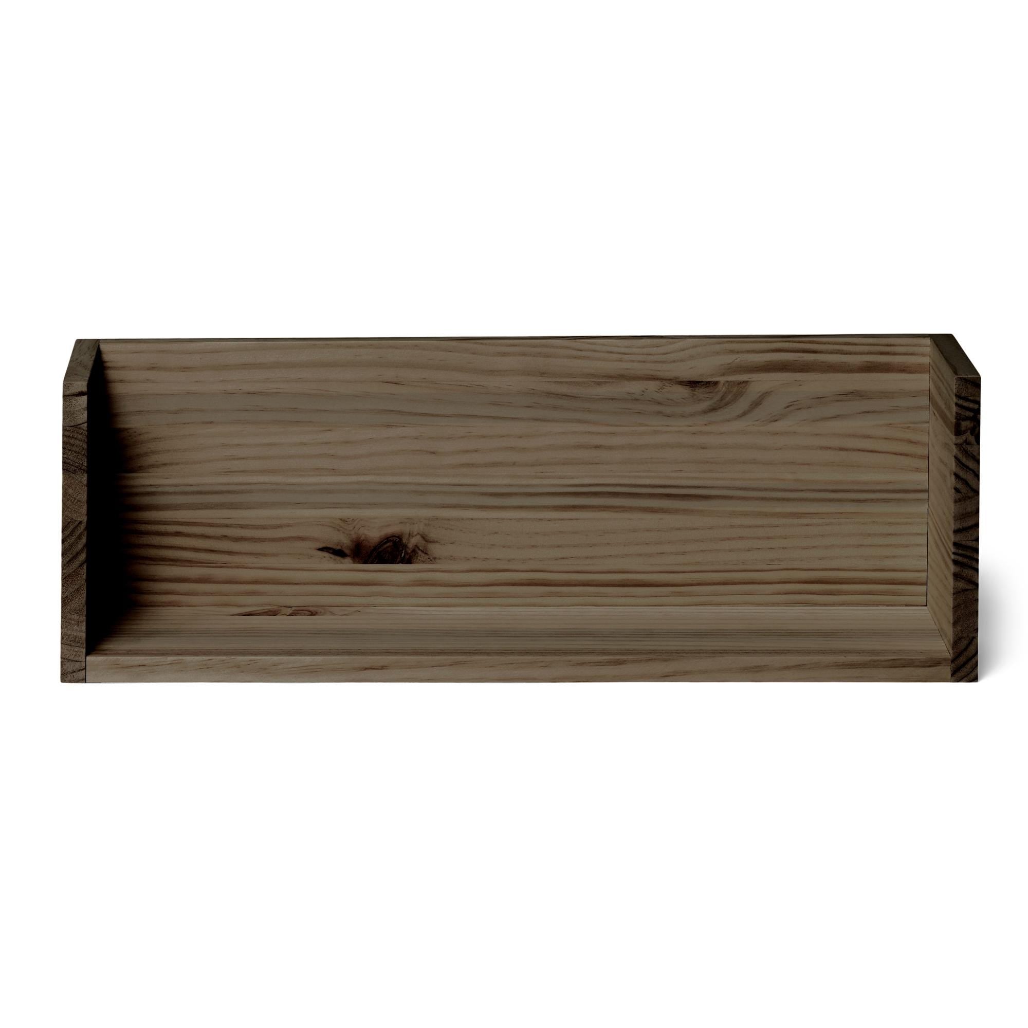 KISO Estante de madera maciza. Acabado "R A W  G R A Y".