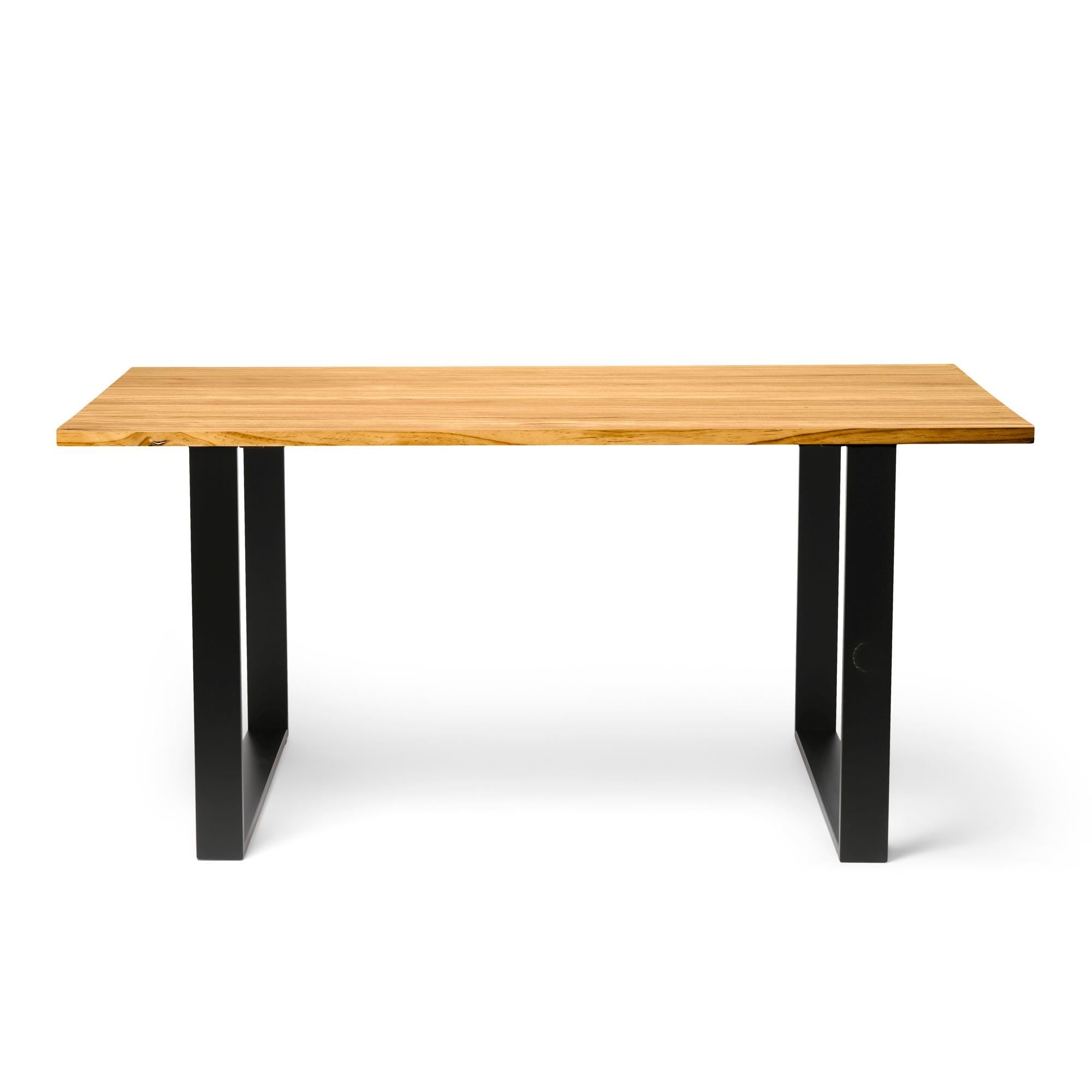 KASA Mesa de comedor de madera maciza. Acabado "O A K".
