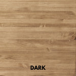 Acabado DARK madera maciza pino radiata Raw Wood