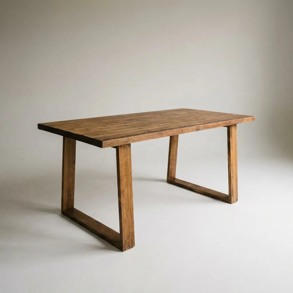 AKA Solid wood dining table.