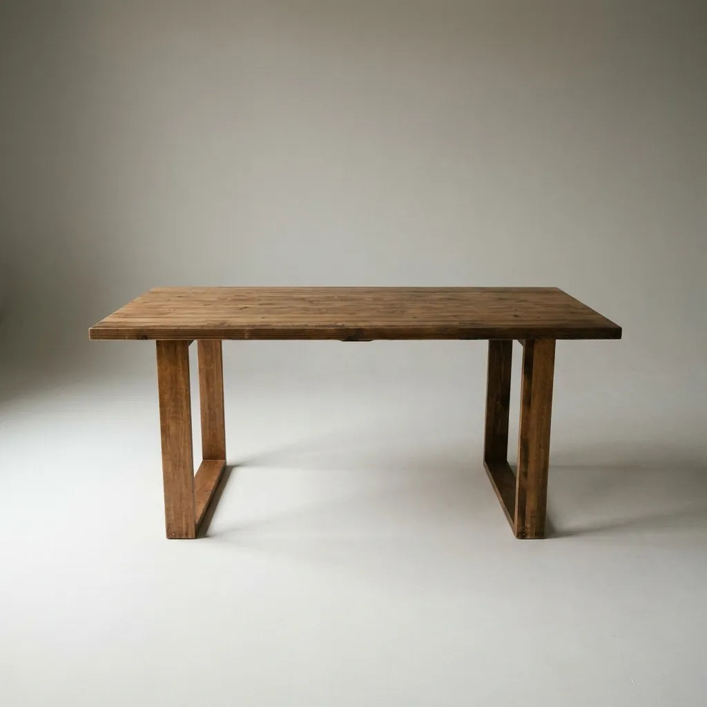 AKA Solid wood dining table.
