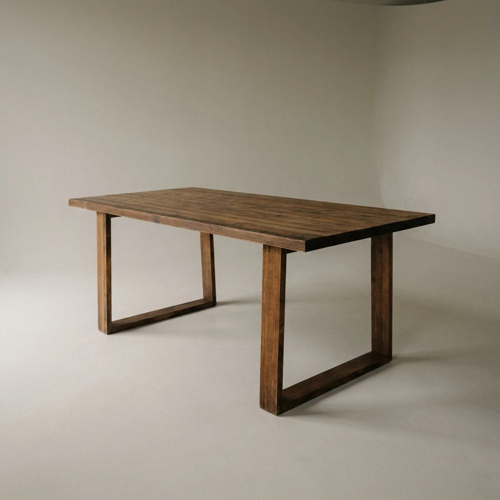 AKA Solid wood dining table.