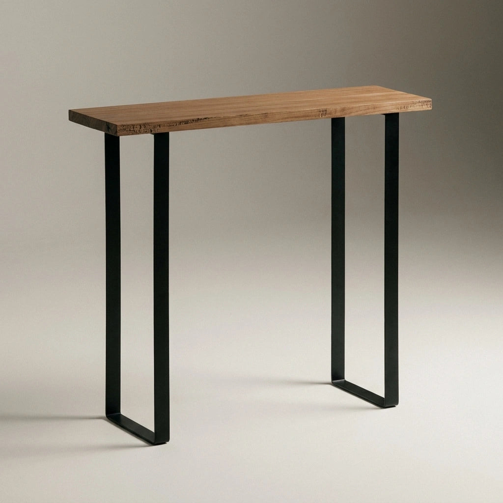 ARAKAWA Console Table - Solid wood entryway table. "DARK" finish.