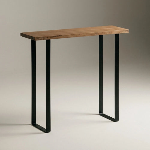 ARAKAWA Consola - Recibidor de madera maciza. Acabado "D A R K".
