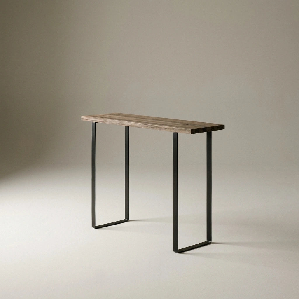 ARAKAWA Console - Hallway table in solid wood. "RAWGRAY" finish.