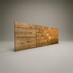 Tête de lit en bois massif CUBIC.