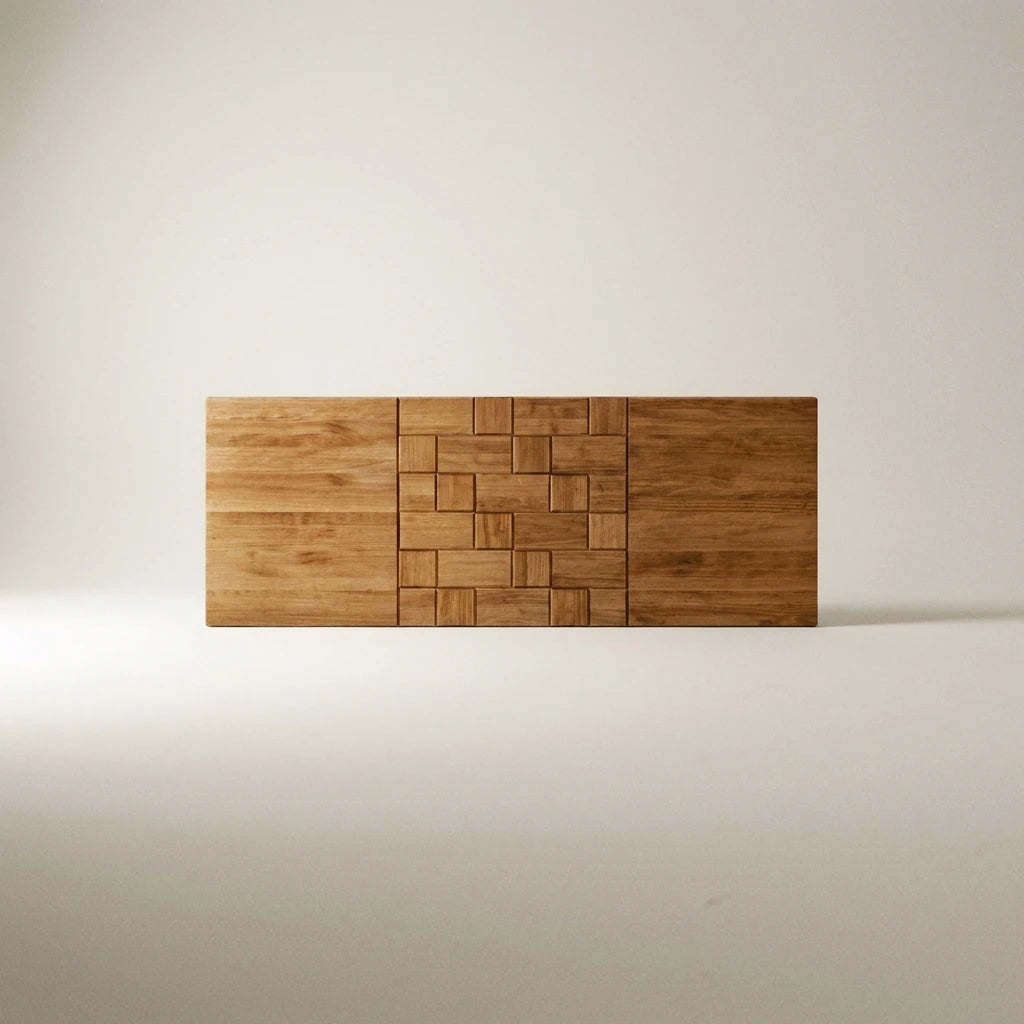 Tête de lit en bois massif CUBIC.