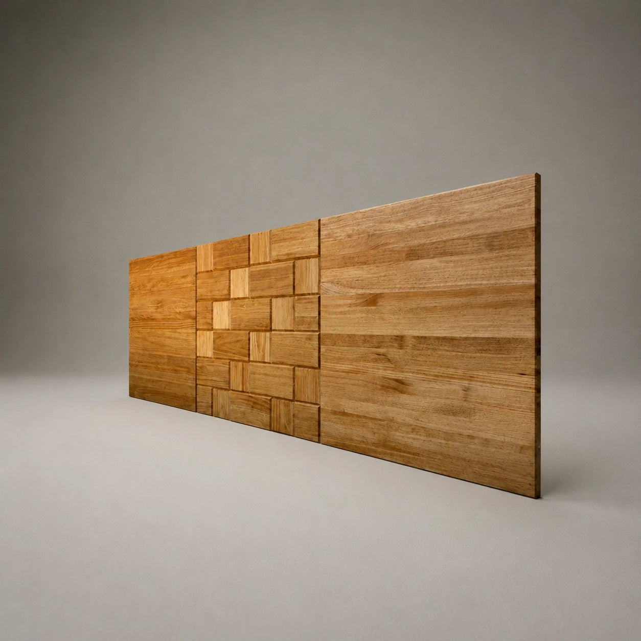CUBIC Cabecero de cama de madera maciza.