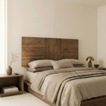 ETNIC Cabecero de cama de madera maciza.