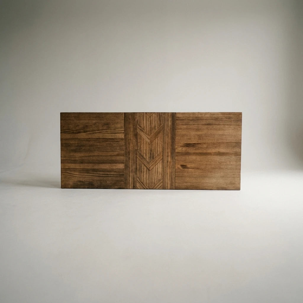 ETNIC Cabecero de cama de madera maciza.